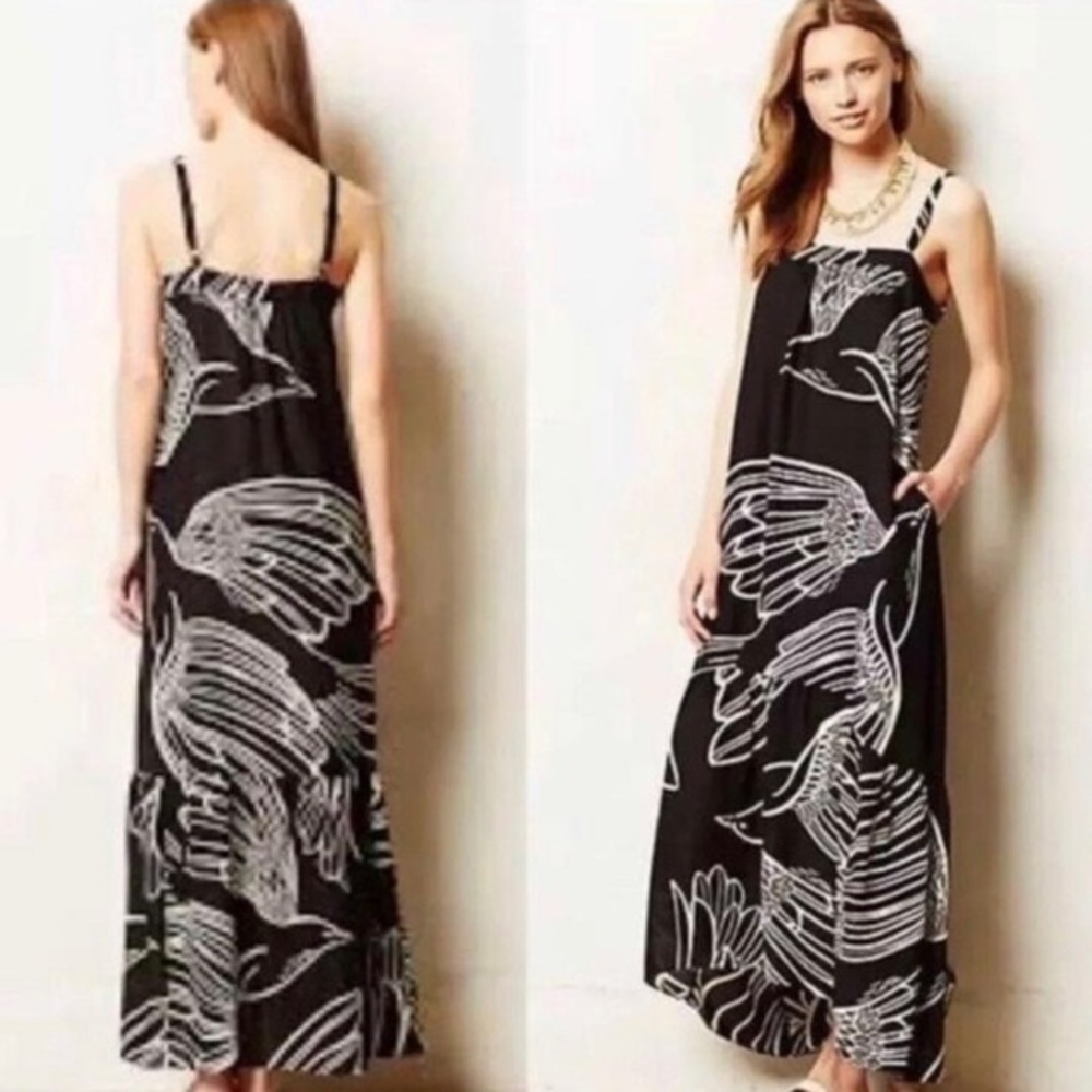Anthropologie Vanessa Virginia Oiseau Maxi Dress